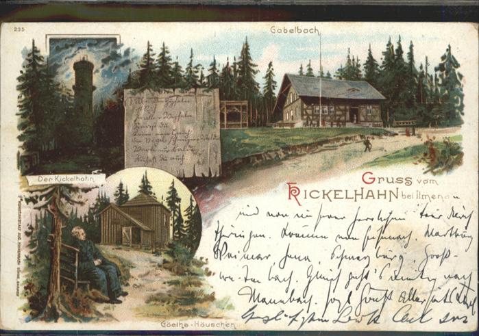 Kickelhahn Gabelbach Turm Goethehaus