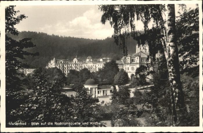 Marienbad Tschechien Boehmen Rudolphsquelle Kirche
