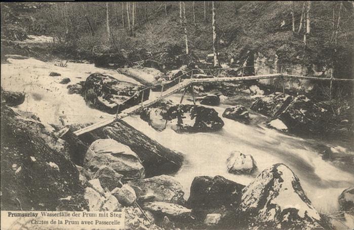 Prumsurlay Wasserfälle Prum Steg