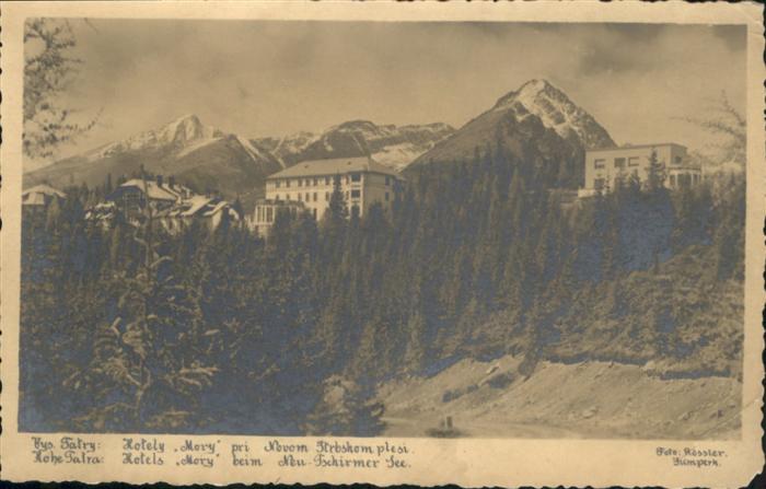 hohe Tatra Hotels Mory Tschirmer See