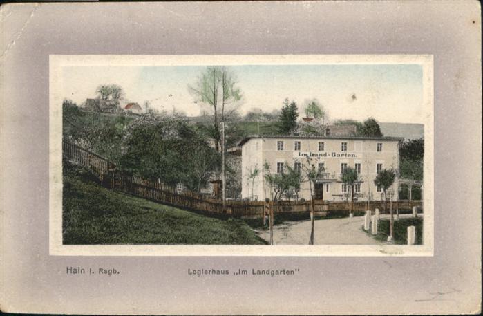 Hain Riesengebirge Riesengebirge Logierhaus Landgarten