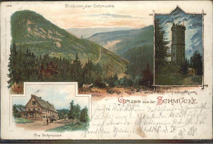 Gotha Thueringen Schmuecke Schneekopfthurm [Handschriftlich]