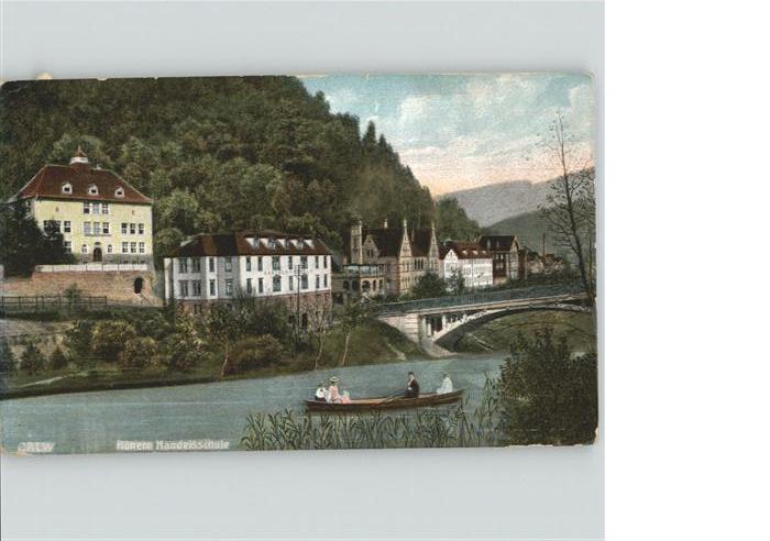 Calw Handelsschule Bruecke Boot