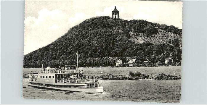 Schiffe Ships Navires Porta Westfalica Kaiser Wilhelm Denkmal