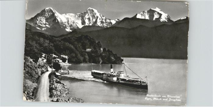 Dampfer Binnenschifffahrt Thunersee Eiger Mönch Jungfrau