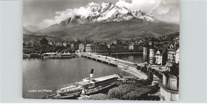 Schiffe Ships Navires Wilhelm Tell Luzern Pilatus