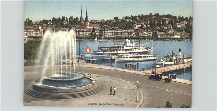 Schiffe Ships Navires Luzern Wagenbachbrunnen