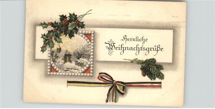 Schwarz Weiss Rot Weihnachtsgrüsse