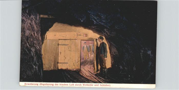 Bergbau Mining Bewetterung Wettertür