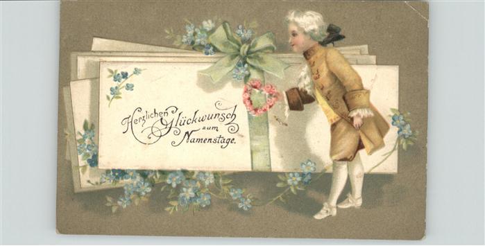 Namenstag Namenskarte Blumen