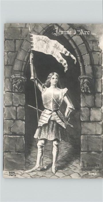 Jeanne d Arc Künstler G. Boucher Ritter