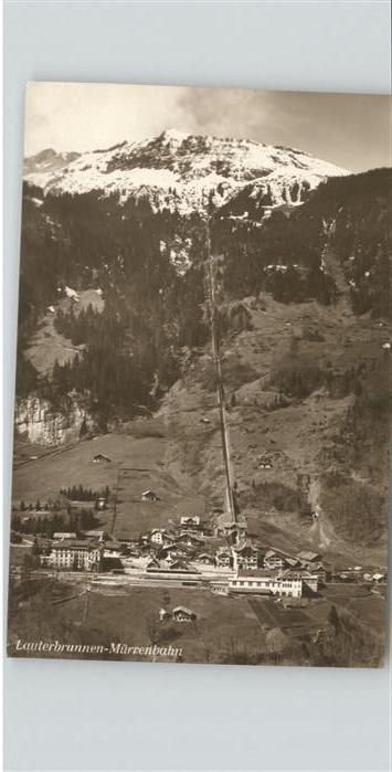 Zahnradbahn Mürrenbahn Lauterbrunnen