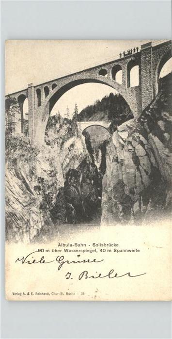 Eisenbahn Albulabahn Solisbrücke