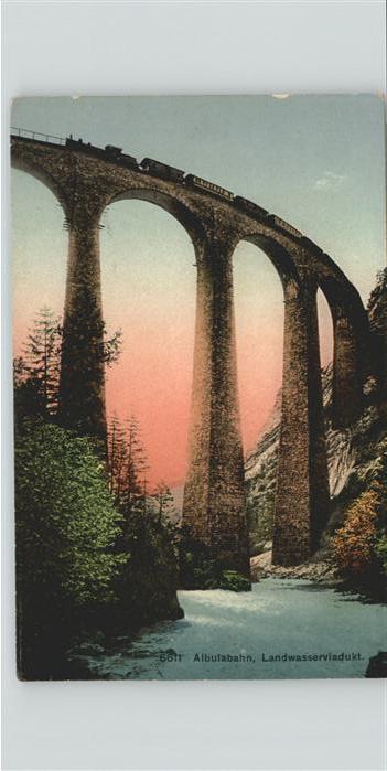 Eisenbahn Albulabahn Landwasserviadukt
