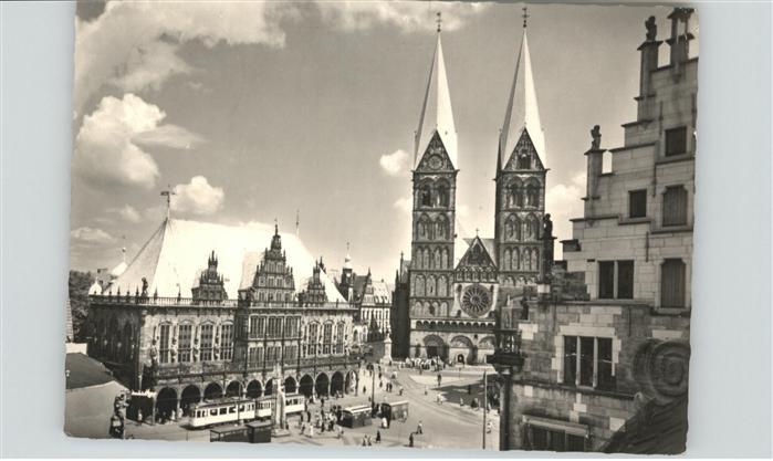 Strassenbahn Bremen Marktplatz Kirche