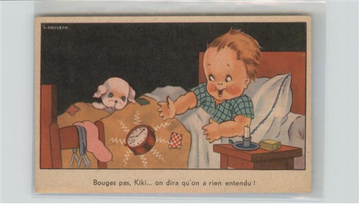 Gougeon Kind Wecker Uhr Hund