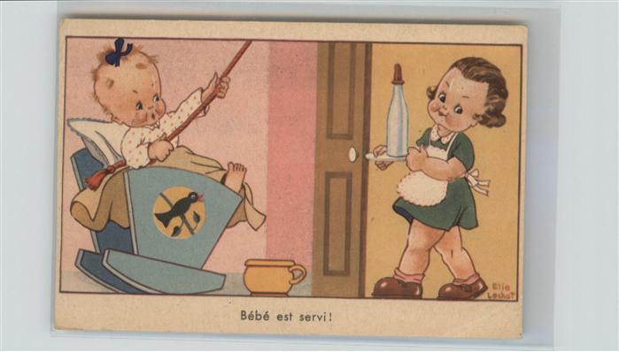 Kuenstlerkarte Baby Wiege