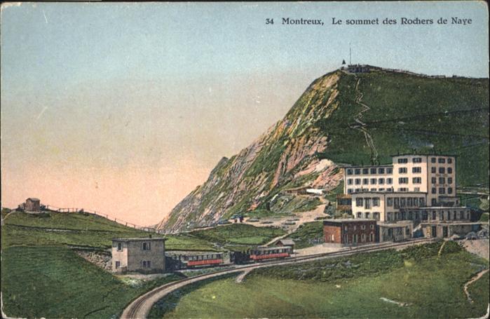 Eisenbahn Montreux le sommet des Rochers de Naye