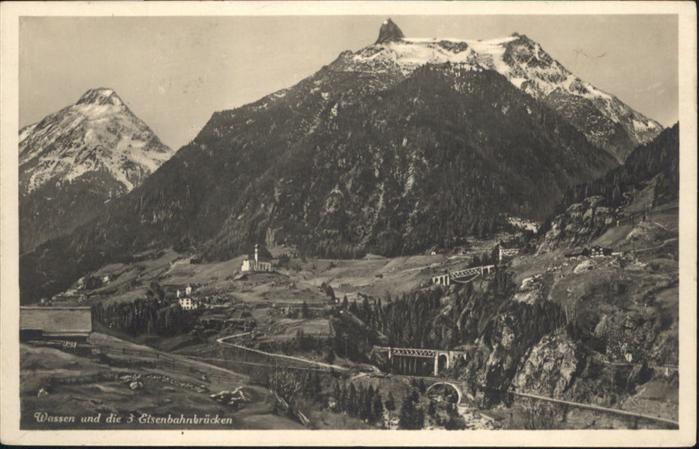 Bruecken Bauwerke Eisenbahnbrücken Wassen