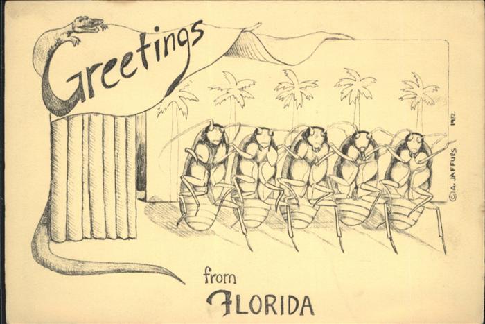 Vermenschlicht Käfer Florida Künstler A. Jaffurs