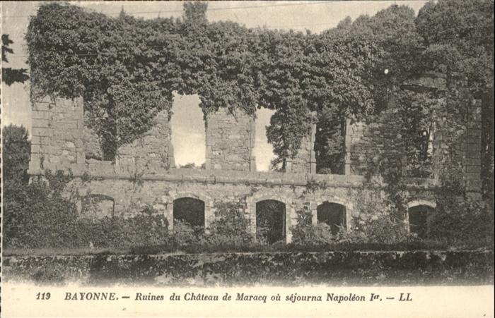 Bayonne 64 Ruines du Chateau de maracq
