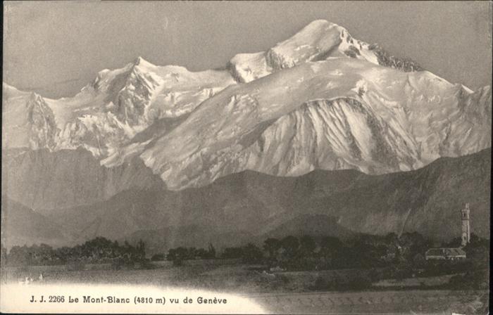 Mont Blanc vu de Geneve