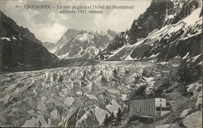 Chamonix La mer de glace l_Hotel du Montanvert