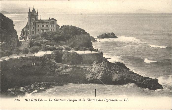 Biarritz Pyrenees Atlantiques Chateau Basque la Chaine des Pyrenees