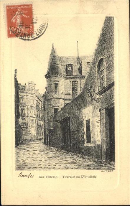 Nantes Loire Atlantique Rue Fenelon Tourelle du XVI siecle