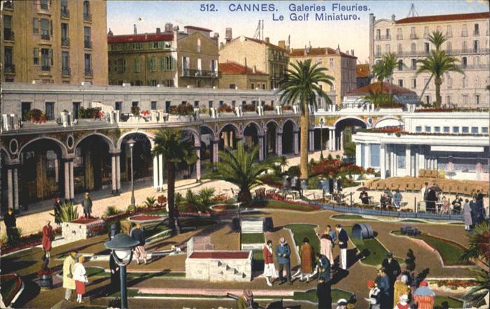 Cannes Alpes-Maritimes Galeries Fleuries le Golf Miniature