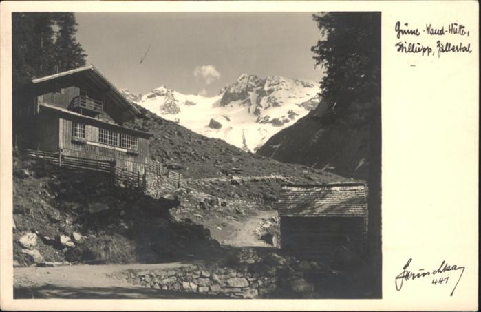 Mayrhofen Zillertal Gruene Wand Huette Zillertal