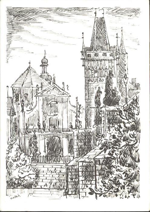 Prag Prahy Prague Brueckenturm