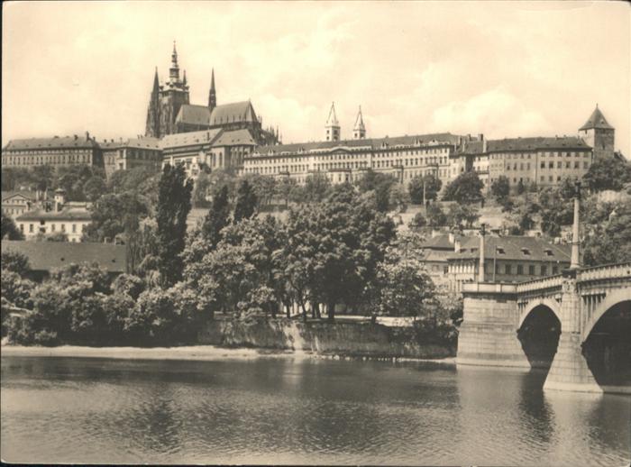 Prag Prahy Prague Hradschin Bruecke