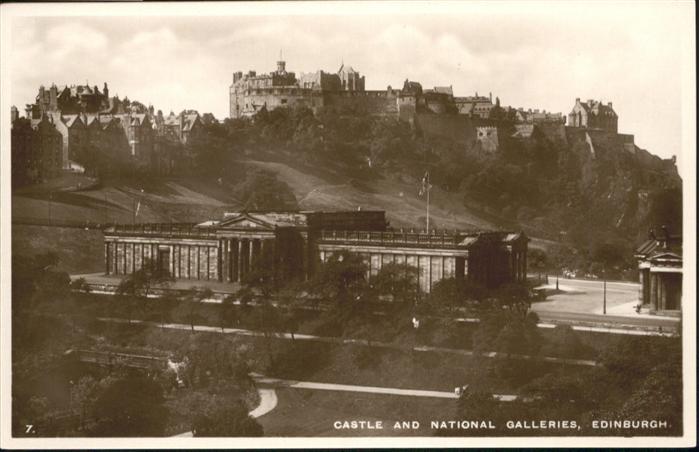 Edinburgh Scotland Castle National Galleries