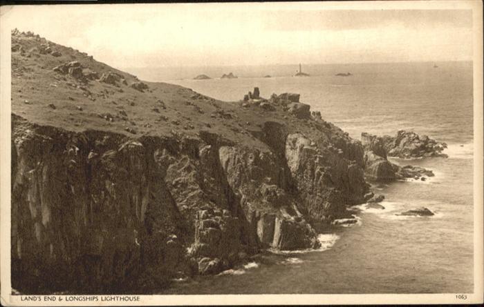 Lans End Longships Lighthouse