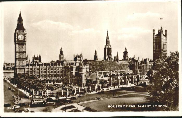 London Houses Parliament Strassenbahn