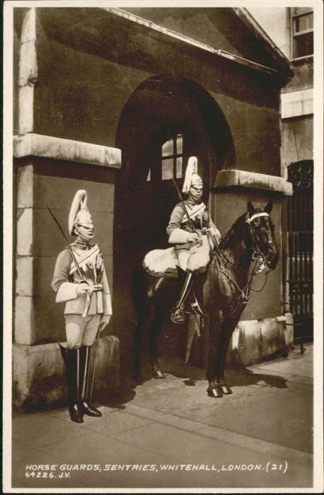 London Horse Guards Sentries Whitehall