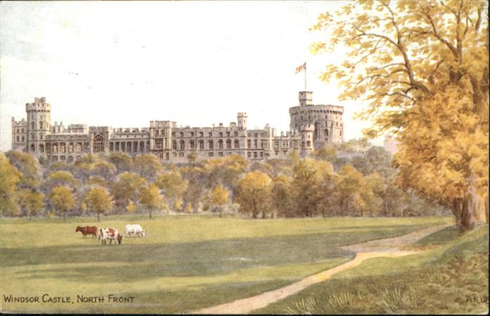 London Windsor Castle North Front Kuehe