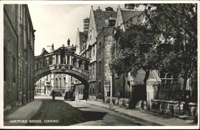Oxford Oxfordshire Hertford Bridge