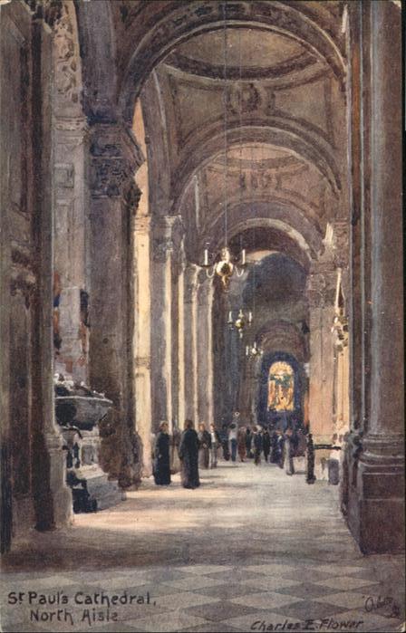 North Aisle St Pauls Cathedral Kuenstler Charles E Flower