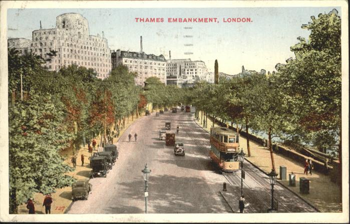 London Thames Embankment Strassenbahn