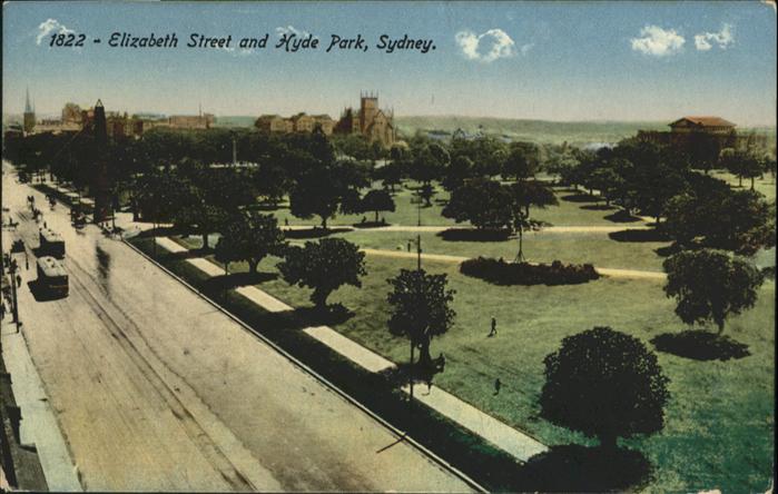 Sydney Elizabeth Street Hyde Park