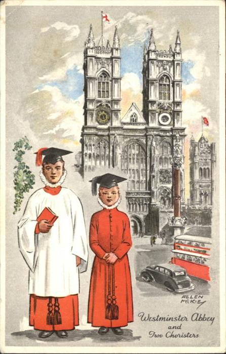 London Westminster Abbey Two Choristers