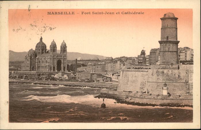 Marseille Bouches-du-Rhone Fort Saint Jean Cathedrale