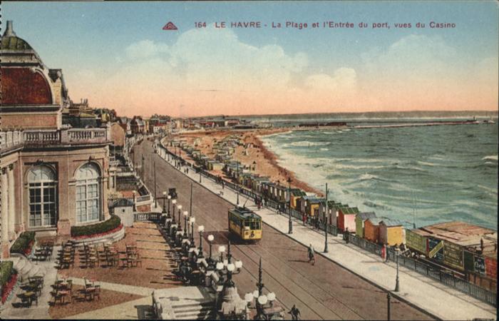 Le Havre Plage Casino Strassenbahn