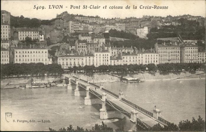 Lyon France Pont St Clair