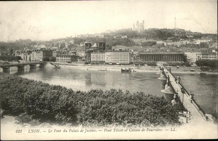 Lyon France Pont du Palais Justice Pont Tilsitt Cot