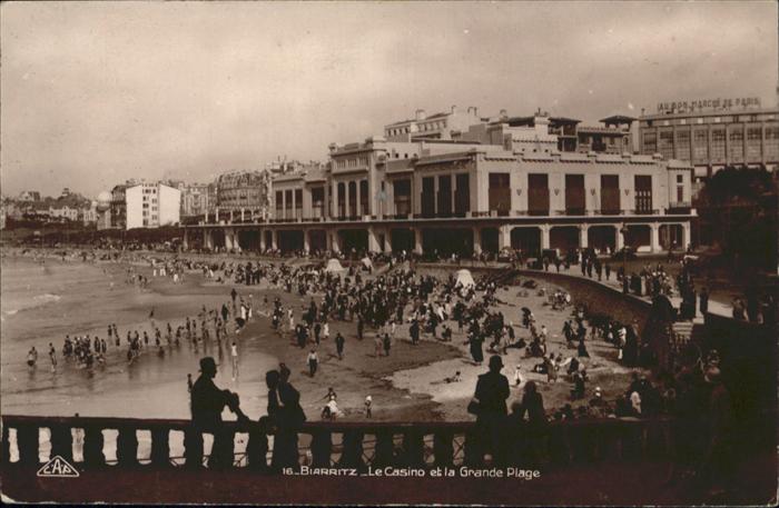 Biarritz Pyrenees Atlantiques Casino Grande Plage