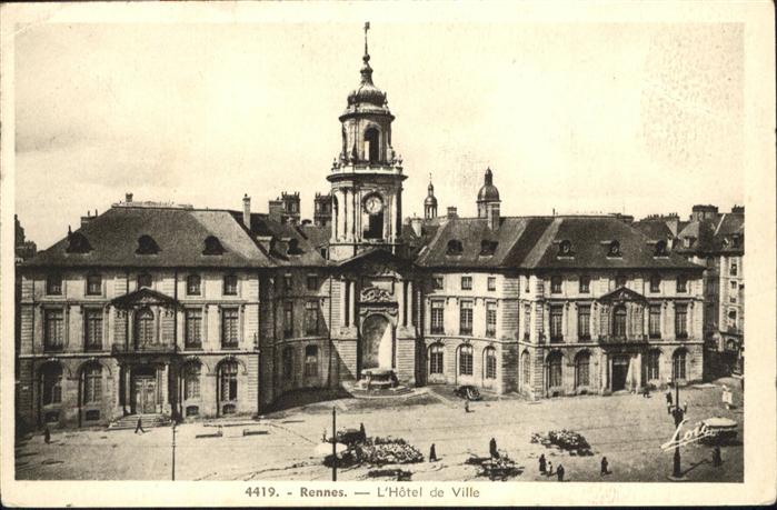 Rennes Ille-et-Vilaine Hotel de Ville