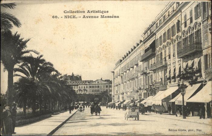 Nice Alpes Maritimes Avenue Massena Kutsche